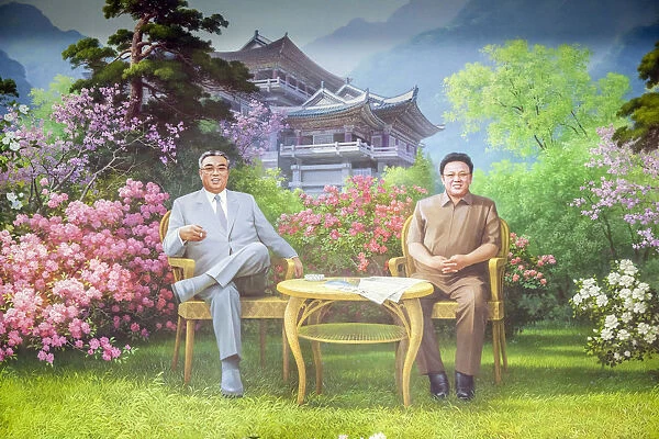 Democratic Peopless Republic of Korea (DPRK), North Korea, painting of the Great