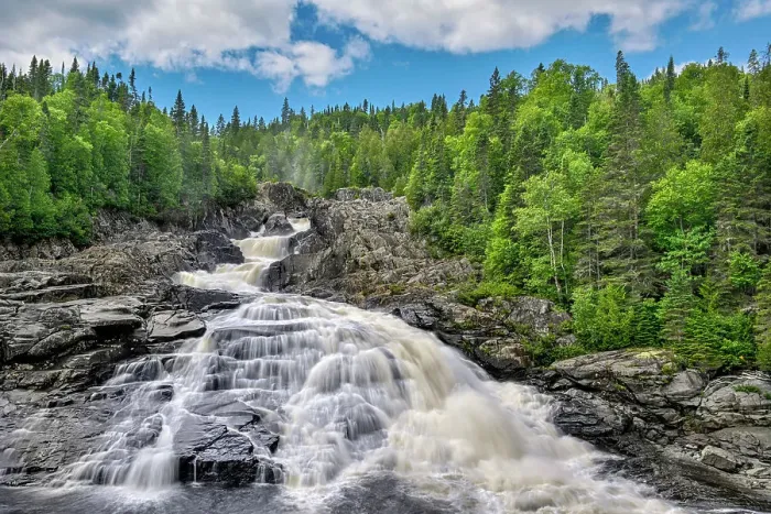 Framed Print : Denison Falls on the Dog River on the remote north shore of Lake Superior, Ontario, Canada Framed Print : Denison Falls on the Dog River on the remote north shore of Lake Superior, Ontario, Canada