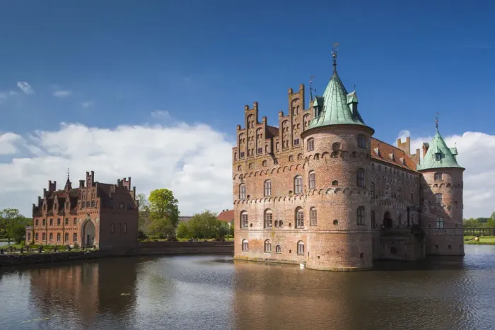 Framed Print : Denmark, Funen, Egeskov, Egeskov Castle, exterior Framed Print : Denmark, Funen, Egeskov, Egeskov Castle, exterior