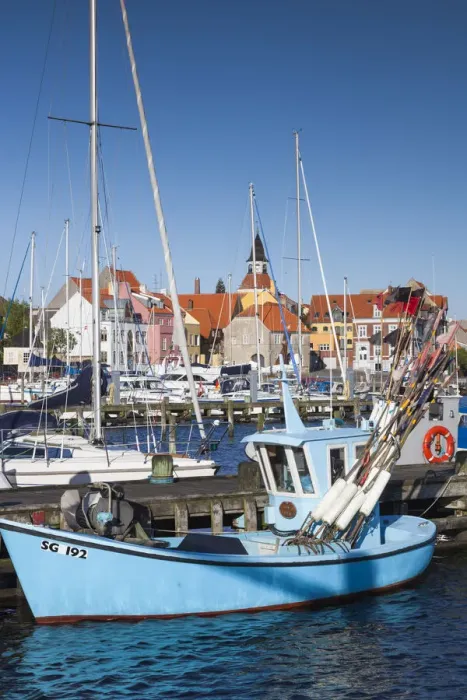 Framed Print : Denmark, Funen, Faaborg, port view Framed Print : Denmark, Funen, Faaborg, port view