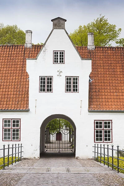Denmark, Jutland, Mogeltonder, Schackenborg Slot Castle gatehouse