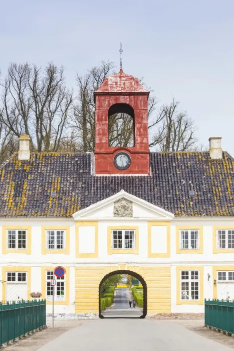 Framed Print : Denmark, Tasinge, Valdemars Slot Castle, castle gatehouse