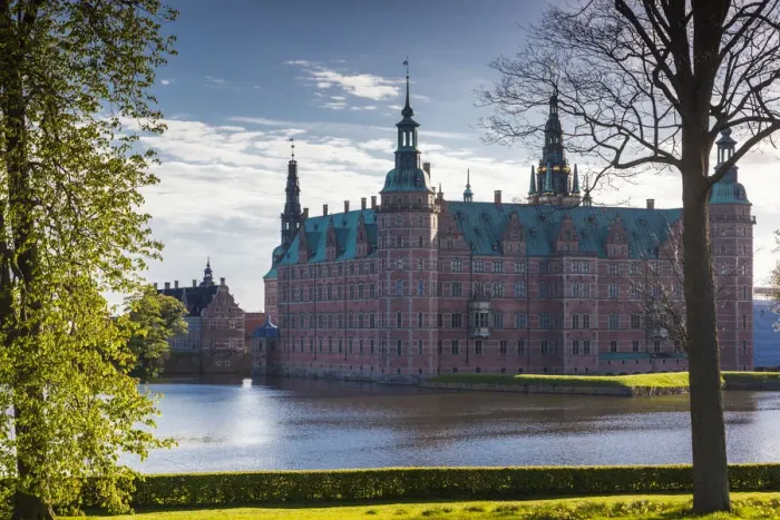 Framed Print : Denmark, Zealand, Hillerod, Frederiksborg Castle, exterior Framed Print : Denmark, Zealand, Hillerod, Frederiksborg Castle, exterior