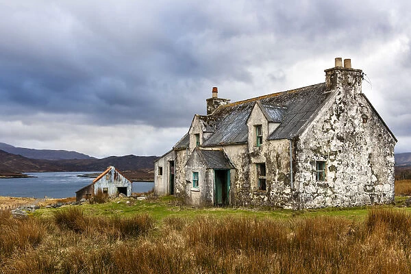 Derelict house, Lewis and Harris, Hebrides, Scotland