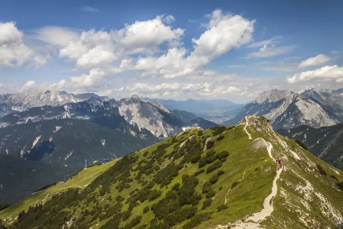 Framed Print : Descent from the Seefelder Spitze (2, 220m) to the Seefelder Joch, Seefeld in Tirol, Tyrol, Austria Framed Print : Descent from the Seefelder Spitze (2, 220m) to the Seefelder Joch, Seefeld in Tirol, Tyrol, Austria