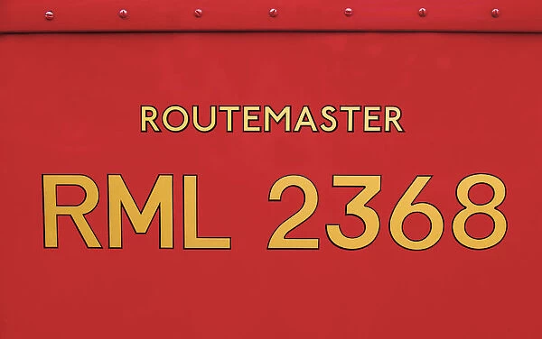Details of the iconic Routemaster, Finsbury Park, London, UK