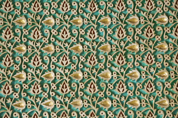 Details of ornate Moroccan tiling, Medina, Fez, Morocco