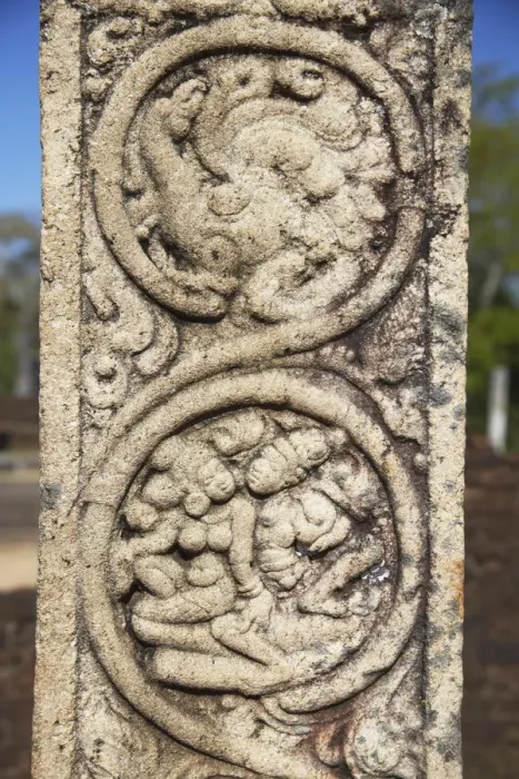 Framed Print : Details on pillar in Atadage, Quadrangle, Polonnaruwa (UNESCO World Heritage Site) Framed Print : Details on pillar in Atadage, Quadrangle, Polonnaruwa (UNESCO World Heritage Site)