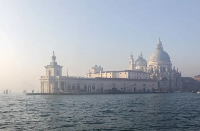 Framed Print : Dgana da Mar and Basilica di Santa Maria della Salute, Grand Canal, Venice, Italy