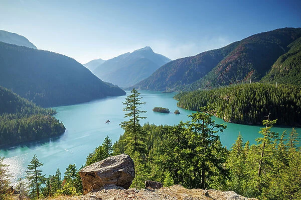 Diablo Lake, North Cascades National Park, Pacific North West, Washington, USA