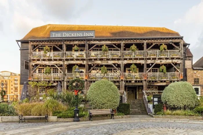 Framed Print : The Dickens Inn, London Framed Print : The Dickens Inn, London