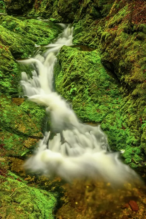 Framed Print : Dickson Creek waterfalls, Fundy National Park, New Brunswick, Canada Framed Print : Dickson Creek waterfalls, Fundy National Park, New Brunswick, Canada