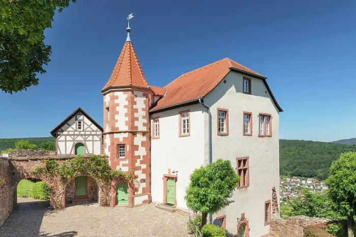 Framed Print : Dilsberg mountain fortress, Neckargemund, Neckartal Valley, Neckar-Odenwald district, Baden-Wurttemberg; Germany Framed Print : Dilsberg mountain fortress, Neckargemund, Neckartal Valley, Neckar-Odenwald district, Baden-Wurttemberg; Germany