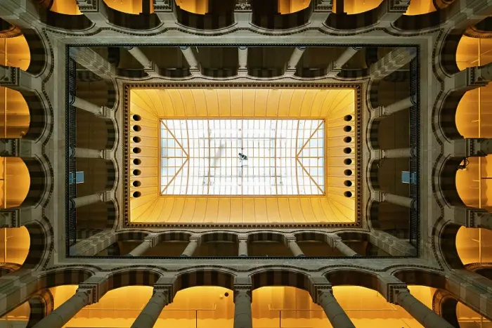 Framed Print : Directly below view of ceiling in Magna Plaza shopping center, Nieuwezijds Voorburgwal, Amsterdam, Netherlands Framed Print : Directly below view of ceiling in Magna Plaza shopping center, Nieuwezijds Voorburgwal, Amsterdam, Netherlands