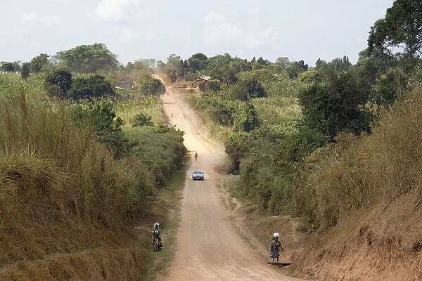 Dirt road, Uganda, Africa