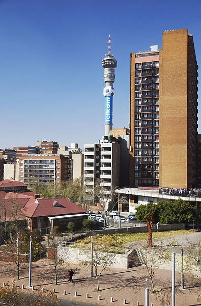 District of Hillbrow with Telkom Tower in background, Johannesburg, Gauteng, South Africa