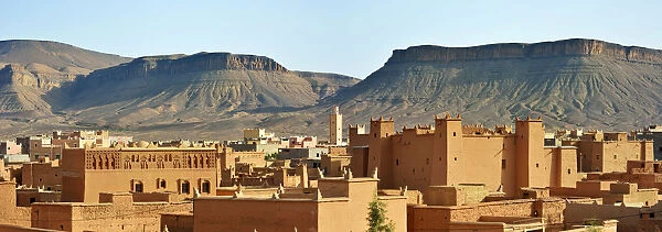 Djebel Saghro mountains and the kasbahs of Nkob. Morocco
