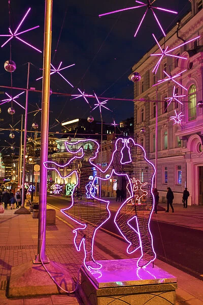Dmitrovka street, Decoration and illumination for New Year and Christmas holidays