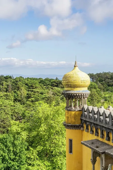 Framed Print : Domed Tower at The National Palace of Pena, Sintra, Portugal, Europe Framed Print : Domed Tower at The National Palace of Pena, Sintra, Portugal, Europe