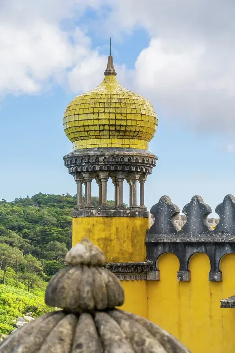 Framed Print : Domed Tower at The National Palace of Pena, Sintra, Portugal, Europe Framed Print : Domed Tower at The National Palace of Pena, Sintra, Portugal, Europe