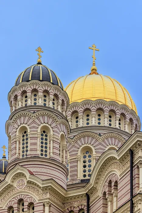 Framed Print : Domes of the Nativity of Christ Orthodox Cathedral, Riga, Latvia Framed Print : Domes of the Nativity of Christ Orthodox Cathedral, Riga, Latvia