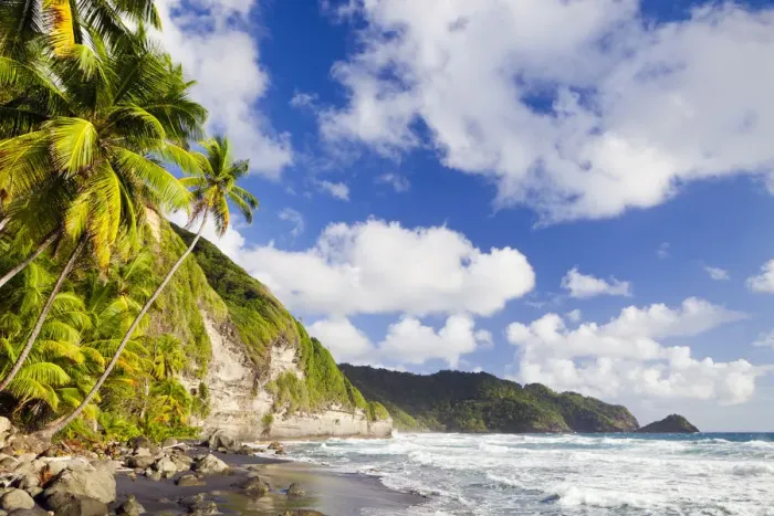 Framed Print : Dominica, Riviere Cyrique. The beach at Wavine Cyrique Framed Print : Dominica, Riviere Cyrique. The beach at Wavine Cyrique