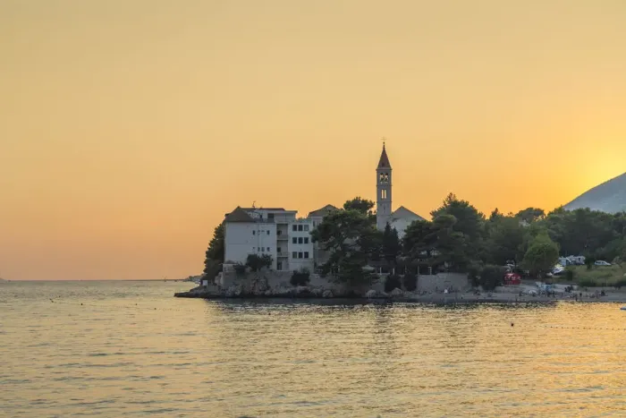 Framed Print : The Dominican Monastery on Glavica peninsula at sunset Framed Print : The Dominican Monastery on Glavica peninsula at sunset