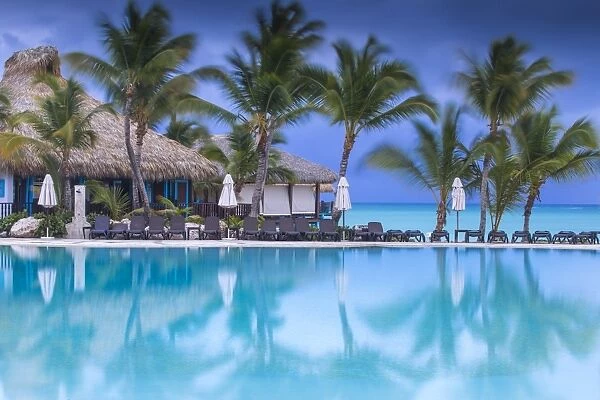 Dominican Republic, Punta Cana, Cap Cana, Swimmkng pool at the Sanctuary Cap Cana Resort