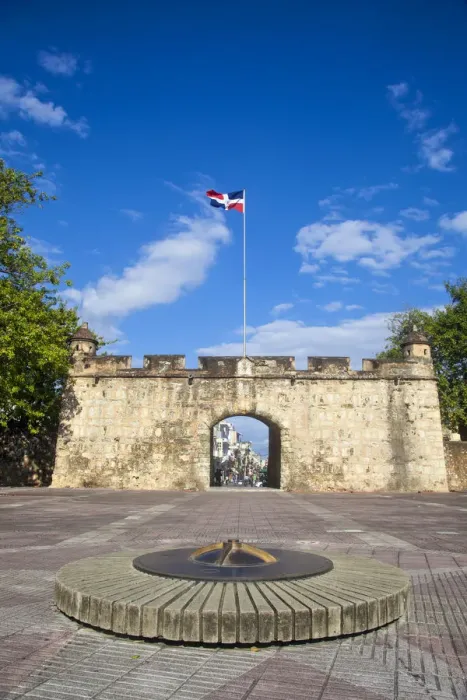 Framed Print : Dominican Republic, Santa Domingo, Colonial zone, Park Independencia, La Puerta del Conde Framed Print : Dominican Republic, Santa Domingo, Colonial zone, Park Independencia, La Puerta del Conde