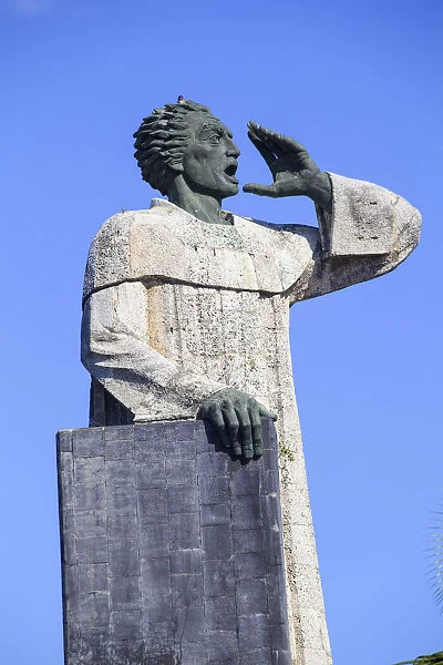 Dominican Republic, Santa Domingo, Monument to Fray Anton de Montesinos at the entrance