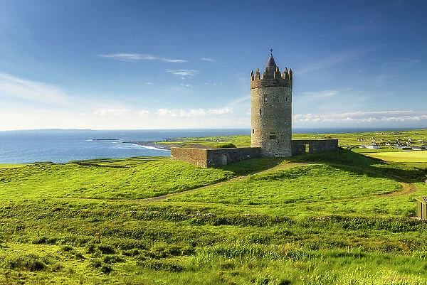 Doonagore Castle, Doolin, Wild Atlantic Way, Co Clare, west coast of Ireland, Ireland