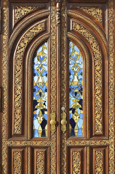 Door of the Amir Timur Museum. Tashkent, Uzbekistan