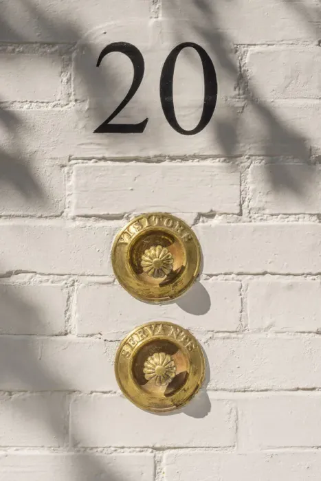 Framed Print : Door bells, Kensington, London, England, UK