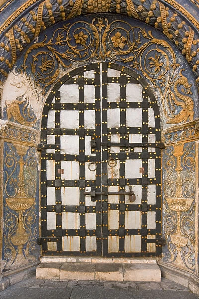 Door at Cathedral of the Archangel, Kremlin, Moscow, Russia