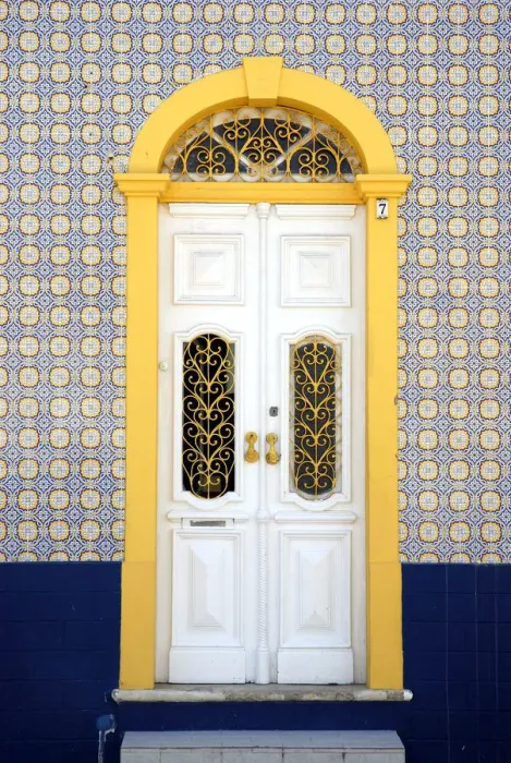 Framed Print : Door of Ferragudo, Algarve, Portugal Framed Print : Door of Ferragudo, Algarve, Portugal
