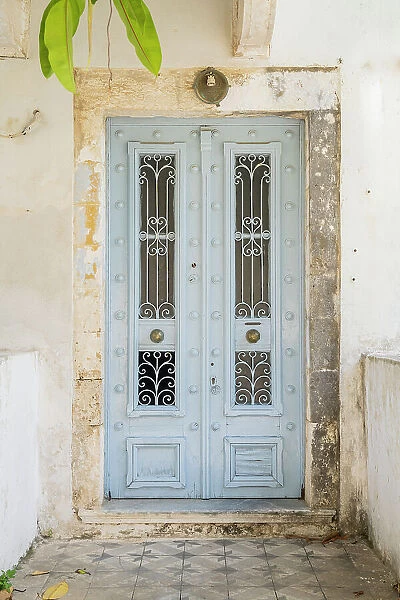 Door, Fiscardo, Kefalonia, Ionian Islands, Greek Islands, Greece
