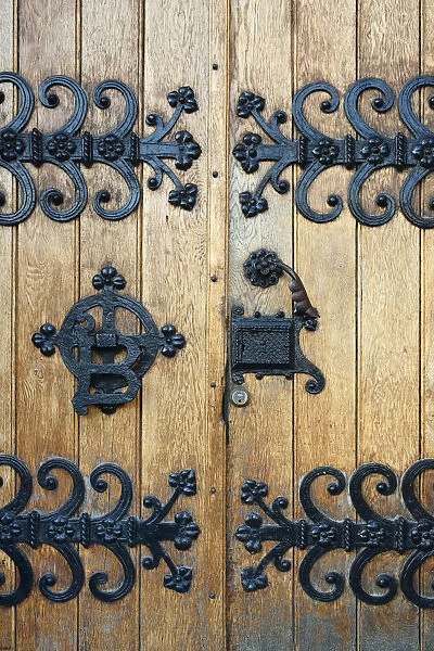 Detail of a door in Gamla Stan. Stockholm, Sweden