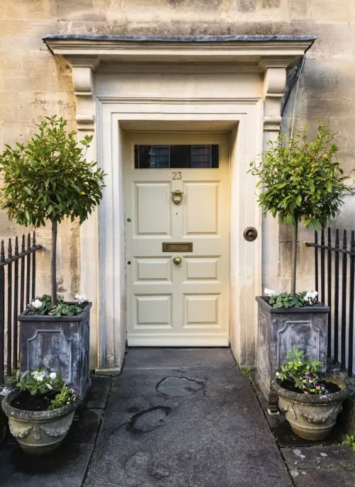 Framed Print : The front door of a house in Bath, Somerset, England Framed Print : The front door of a house in Bath, Somerset, England