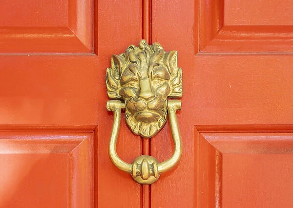 Door, knocker, Bloomsbury, London, England, UK