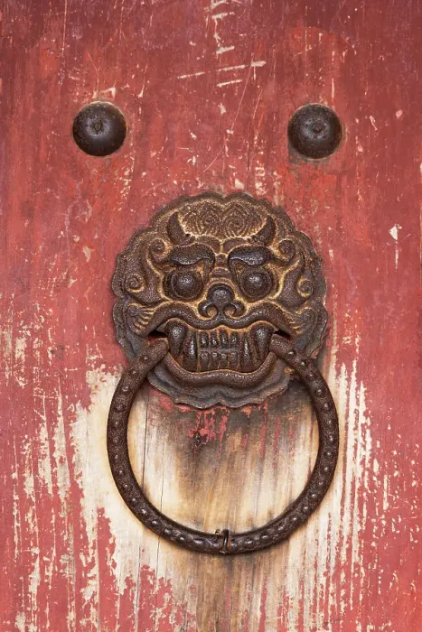 Framed Print : Door knocker at Bulguksa Temple (UNESCO World Heritage Site), Gyeongju, South Korea Framed Print : Door knocker at Bulguksa Temple (UNESCO World Heritage Site), Gyeongju, South Korea