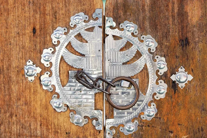 Framed Print : Door knocker of house in Ikseon-dong Hanok Village, Seoul, Seoul Metropolitan Area, South Korea Framed Print : Door knocker of house in Ikseon-dong Hanok Village, Seoul, Seoul Metropolitan Area, South Korea