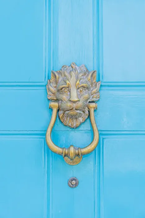 Framed Print : Door knocker, Knightsbridge, London, England, UK