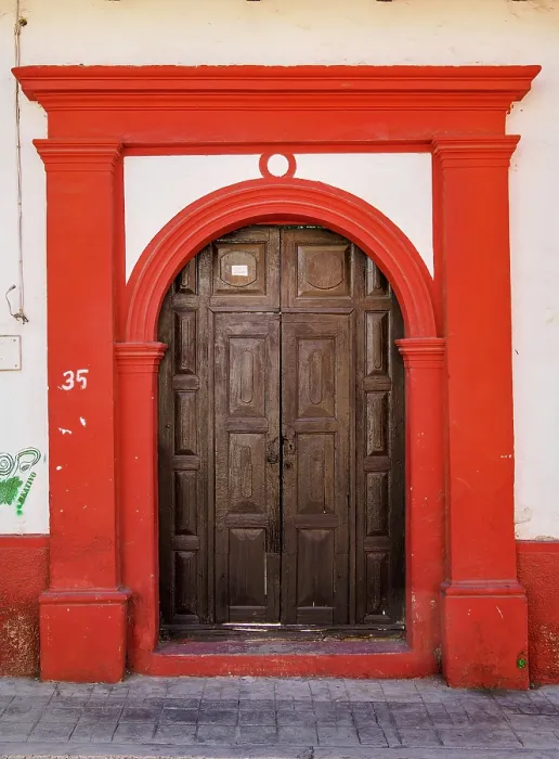 Framed Print : Door at the Old Town, San Cristobal de las Casas, Chiapas State, Mexico Framed Print : Door at the Old Town, San Cristobal de las Casas, Chiapas State, Mexico