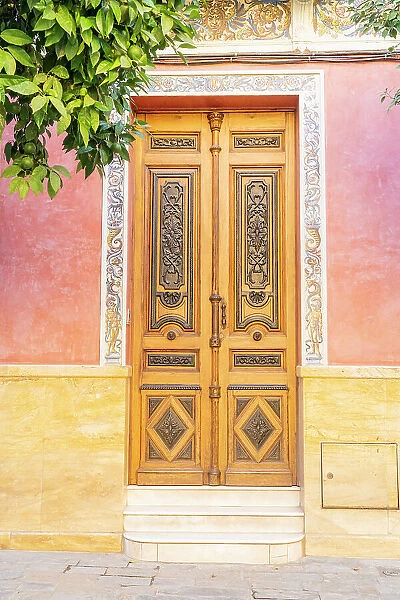 Door, Seville, Andalusia, Spain