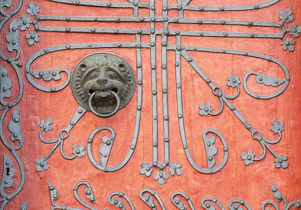 Door of St Elizabeths Church (Elisabethkirche), Marburg, Hesse, Germany