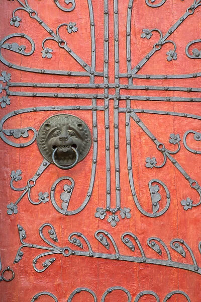 Door of St Elizabeths Church (Elisabethkirche), Marburg, Hesse, Germany