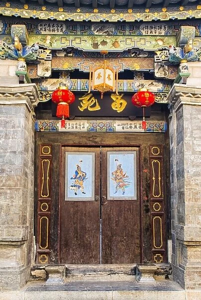 Door in Tuanshan historical village, Yunnan, China