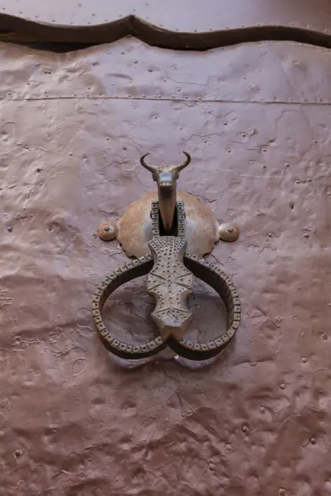 Framed Print : Doorknocker at the Ronda Bullring, Ronda, province of Maalaga, Andalusia, Spain