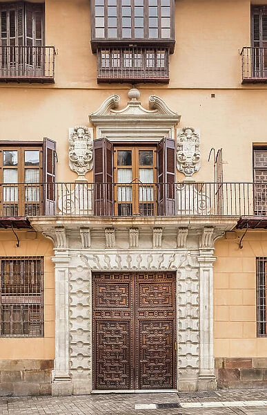 Doorway on Calle Granada, Malaga City, Andalusia, Spain