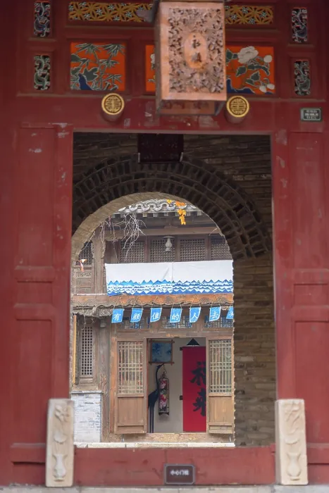 Framed Print : Doorway in Gubei Water Town, Simatai, Beijing, China Framed Print : Doorway in Gubei Water Town, Simatai, Beijing, China